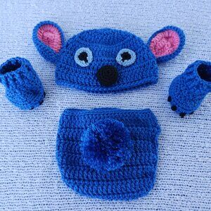 Crochet Baby Boy Stitch Inspired Outfit Photo Prop